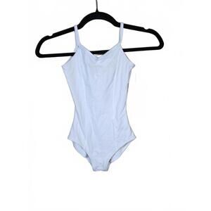 Capezio girls Classic Princess Camisole Leotard, White, Intermediate (6-6X)